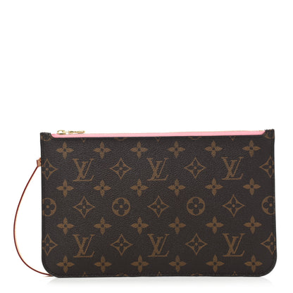 Louis Vuitton Monogram Neverfull MM GM Pochette Sugar Pink 1 of 8