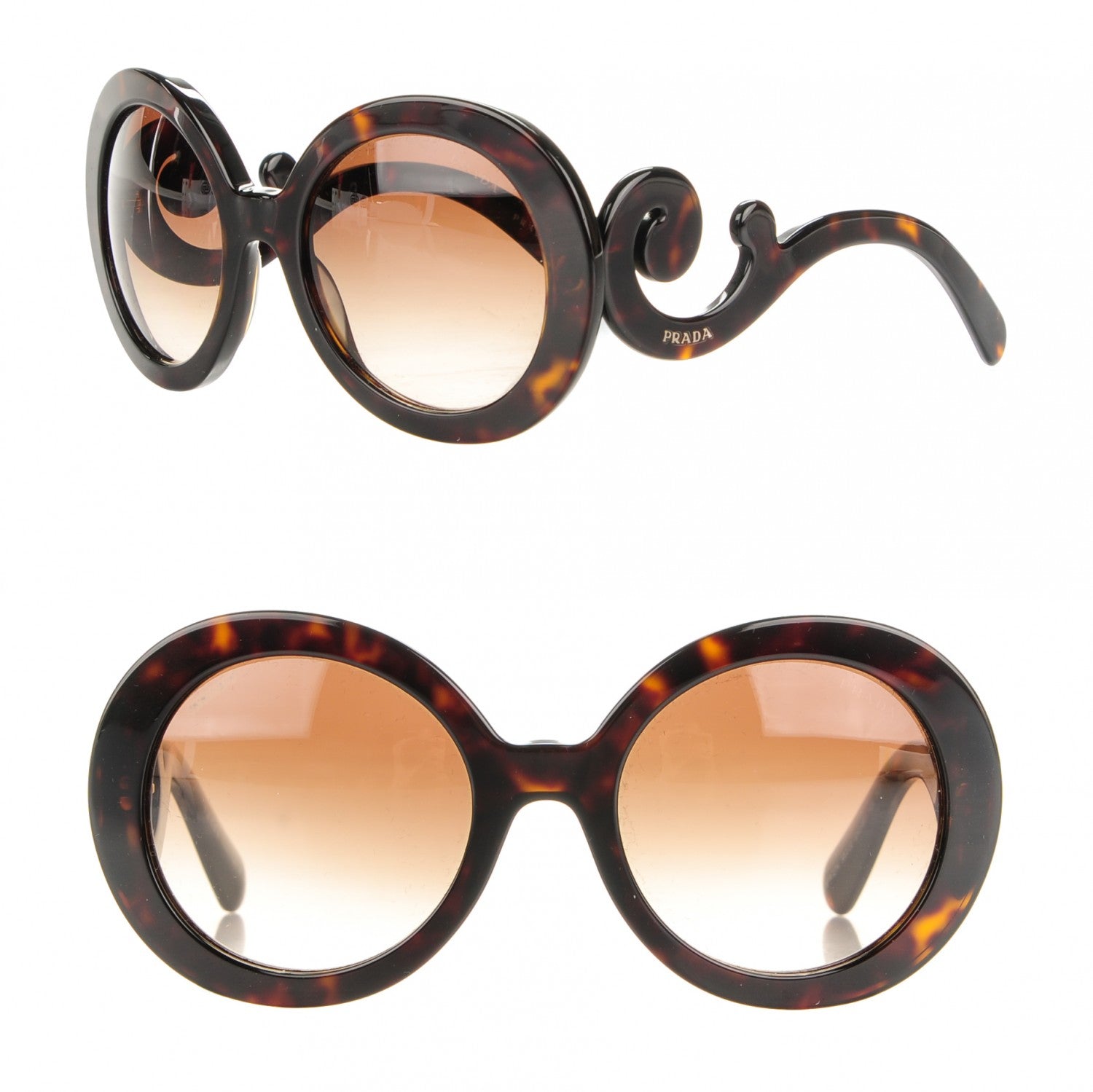 Prada Baroque Sunglasses SPR 27N Tortoise 1 of 5
