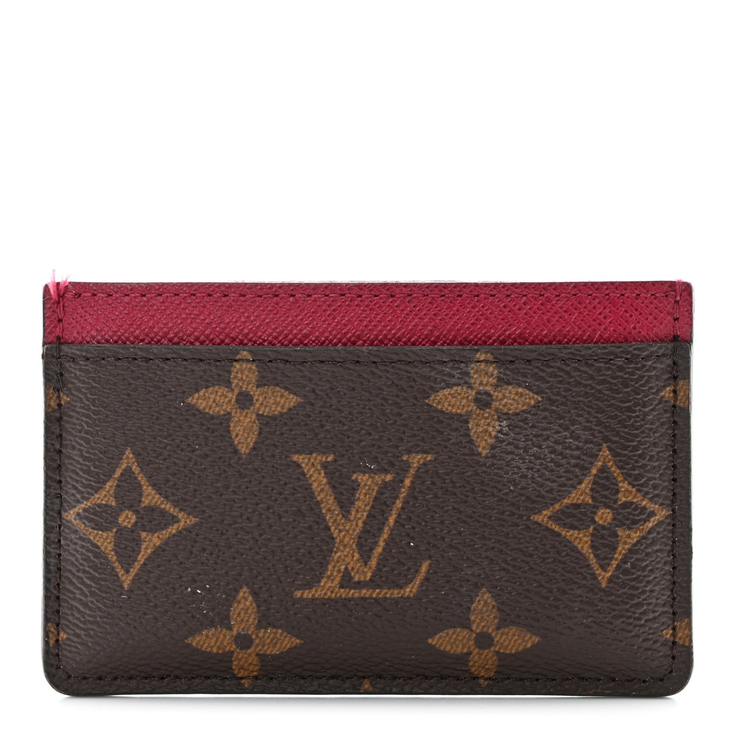 Monogram Card Holder Fuchsia