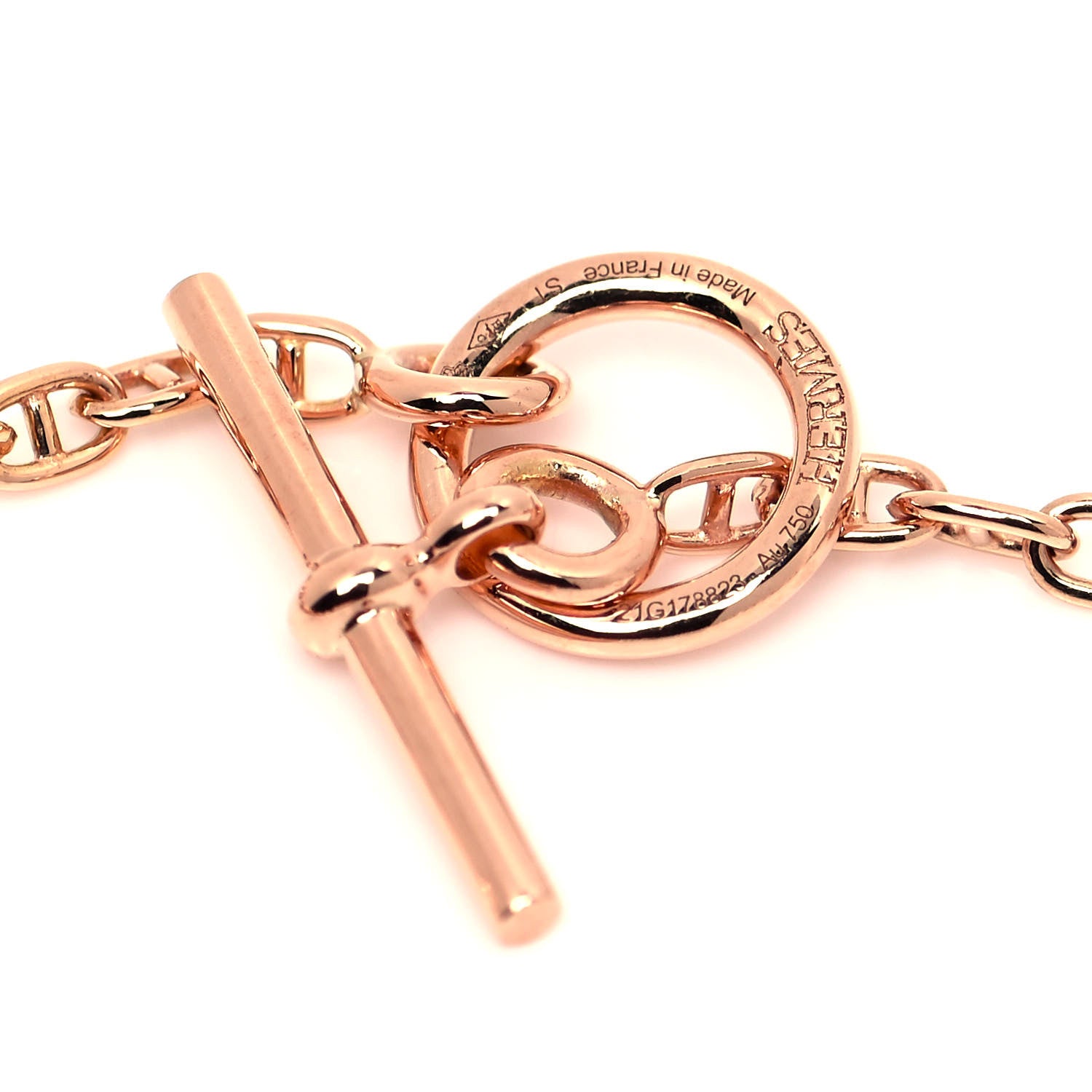Hermes 18K Rose Gold Diamond PM Farandole Bracelet ST 4 of 6