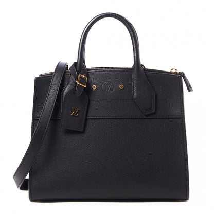 Louis Vuitton Taurillon City Steamer PM Black 1 of 8