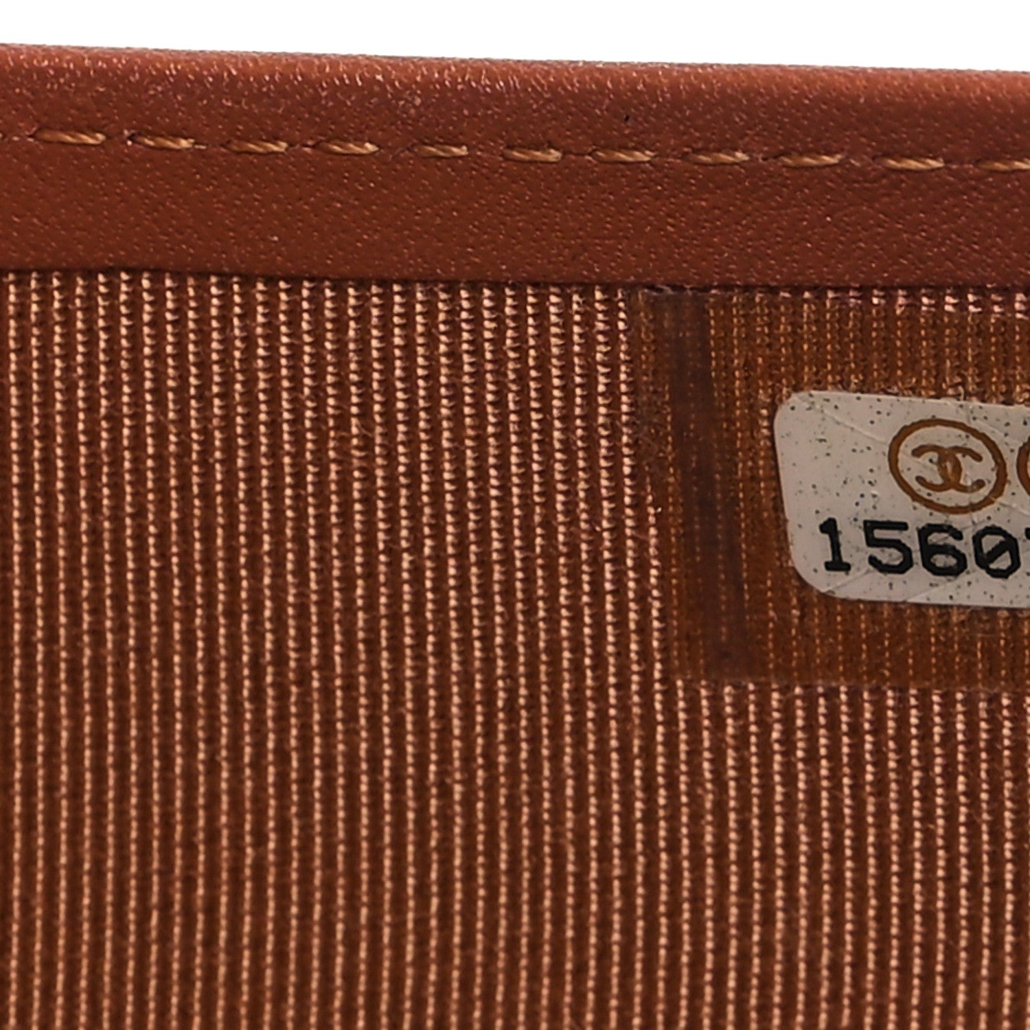 Chanel Caviar Quilted Yen Wallet Dark Beige 8 of 11