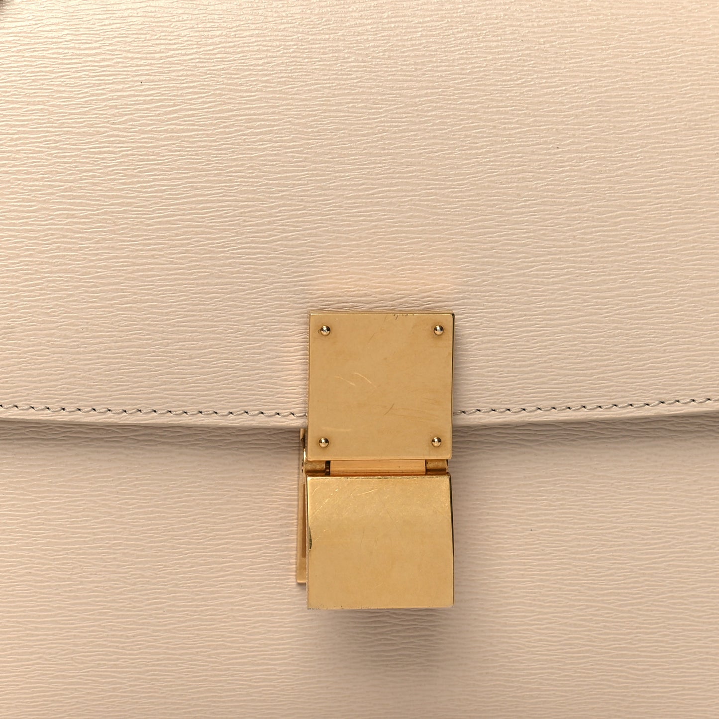 Liege Calfskin Medium Classic Box Flap Bag Powder