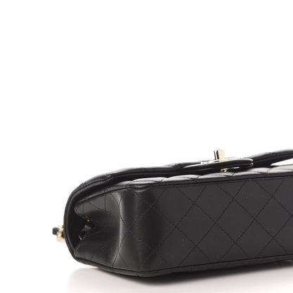 Chanel Lambskin Quilted Mini Rectangular Flap Black 8 of 10