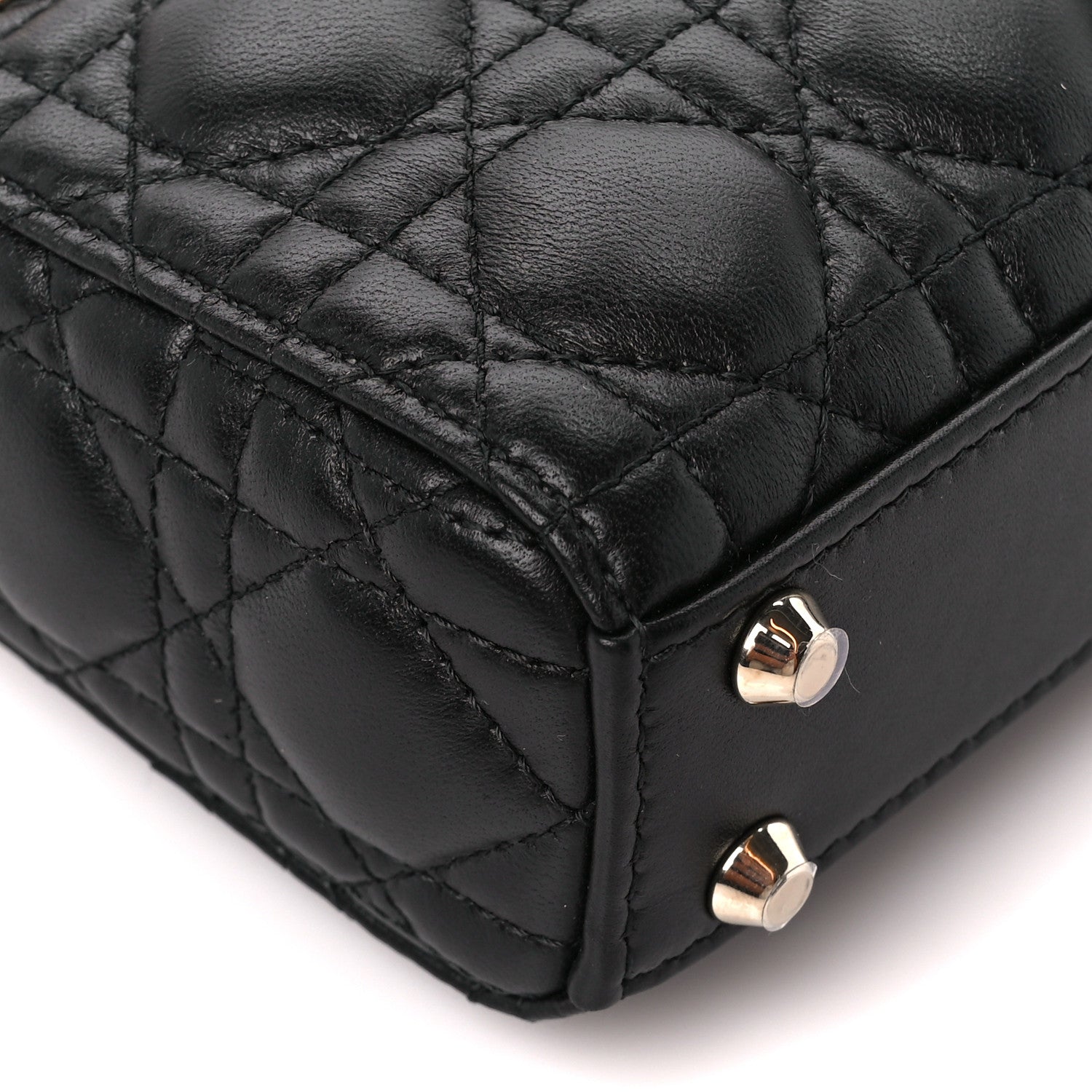 Christian Dior Lambskin Cannage Micro Lady Dior Black 10 of 12
