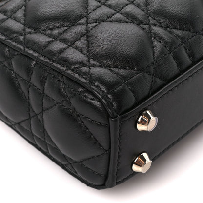 Christian Dior Lambskin Cannage Micro Lady Dior Black 10 of 12