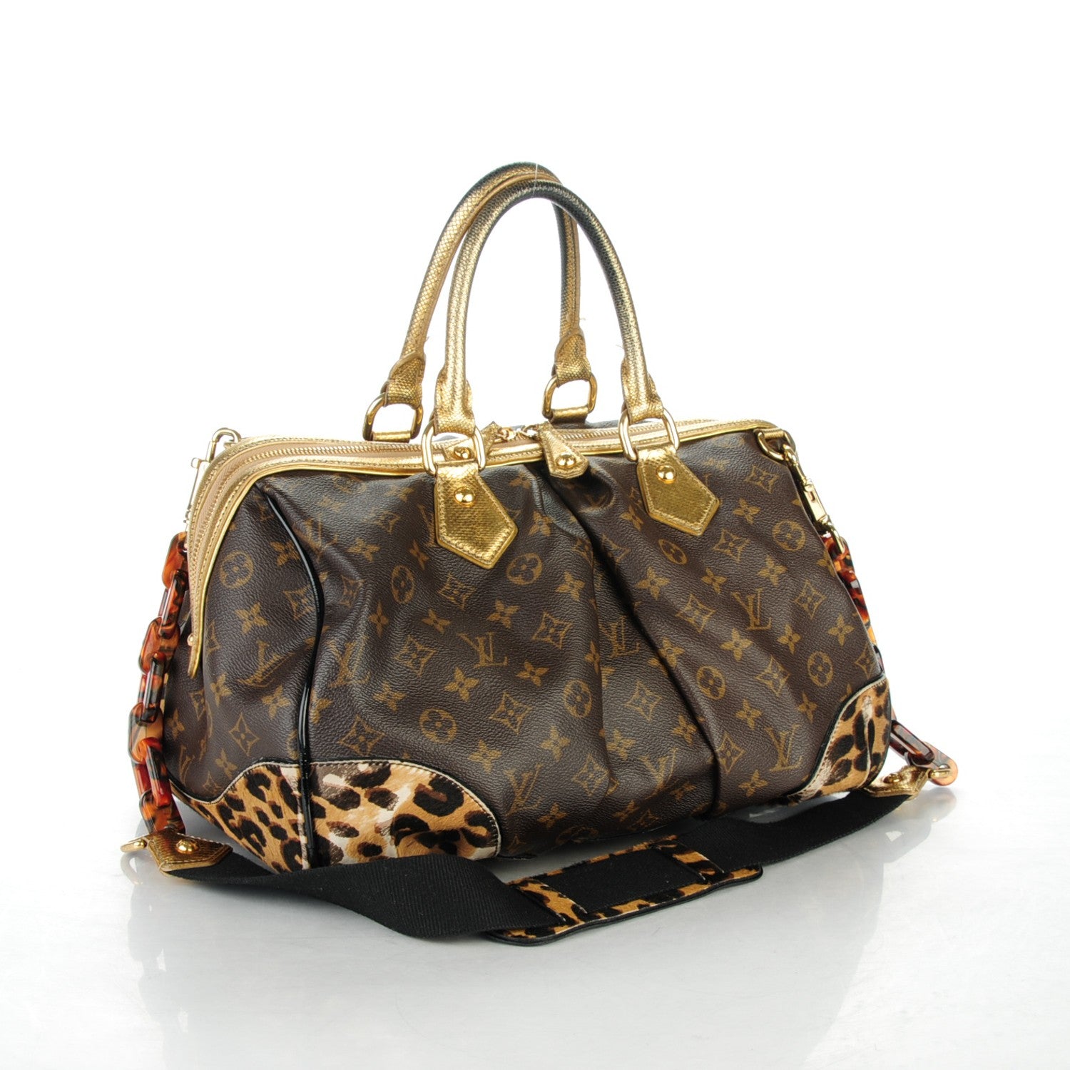 Louis Vuitton Monogram Leopard Stephen Bag 3 of 17