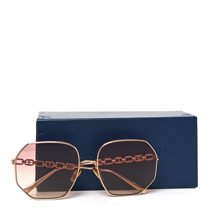 Louis Vuitton Metal My LV Chain Round Sunglasses Z1651W Rose Gold 9 of 9