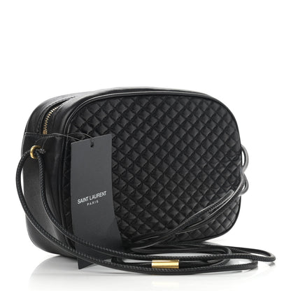 Saint Laurent Lambskin Quilted Victoire Camera Bag Black 3 of 11