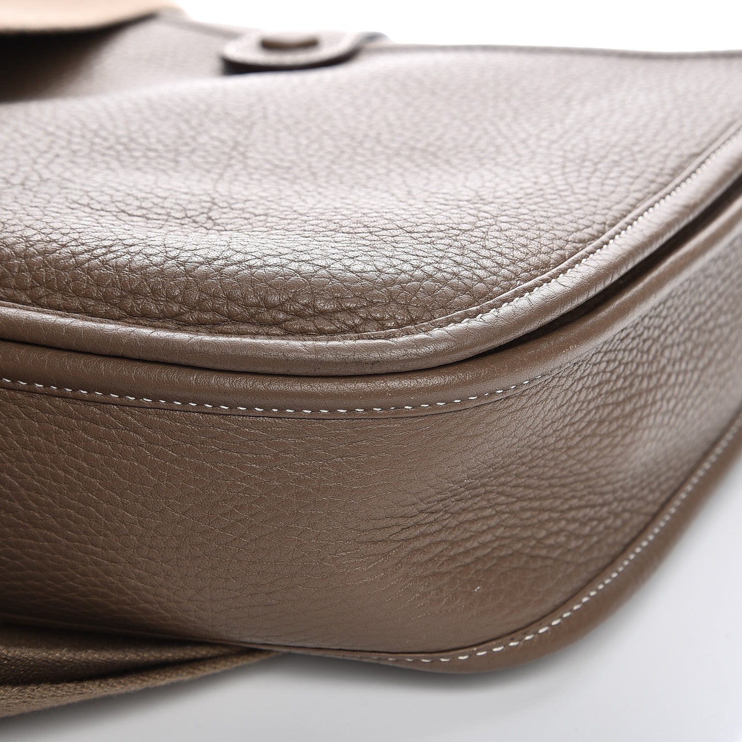 Hermes Taurillon Clemence Evelyne III PM Etoupe 12 of 13