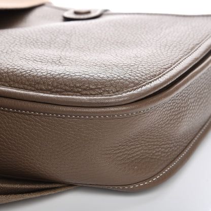 Hermes Taurillon Clemence Evelyne III PM Etoupe 12 of 13