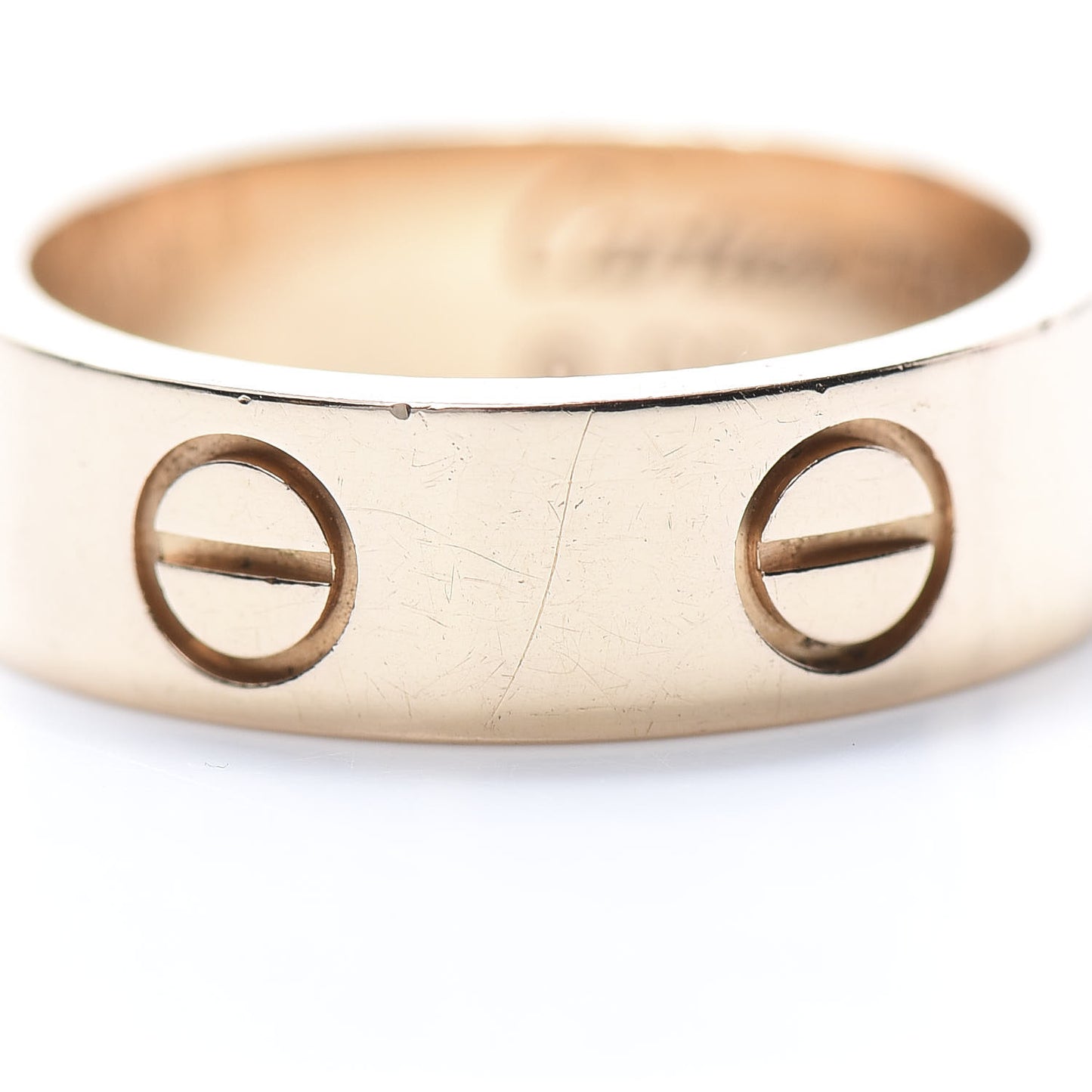 18K Pink Gold 5.5mm LOVE Ring 50 5.25