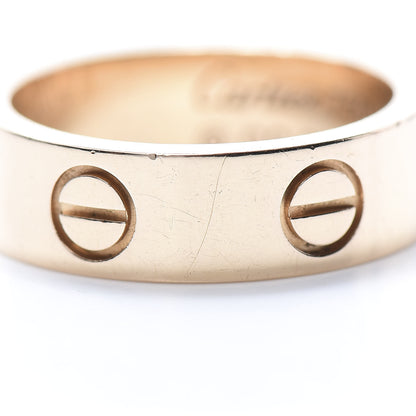 Cartier 18K Pink Gold 5.5mm LOVE Ring 50 5.25 5 of 6
