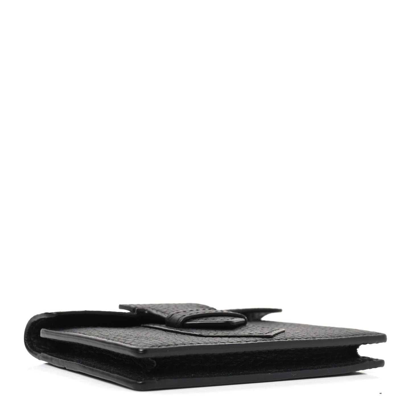 Taurillon Soft Presse Trifold Wallet Black