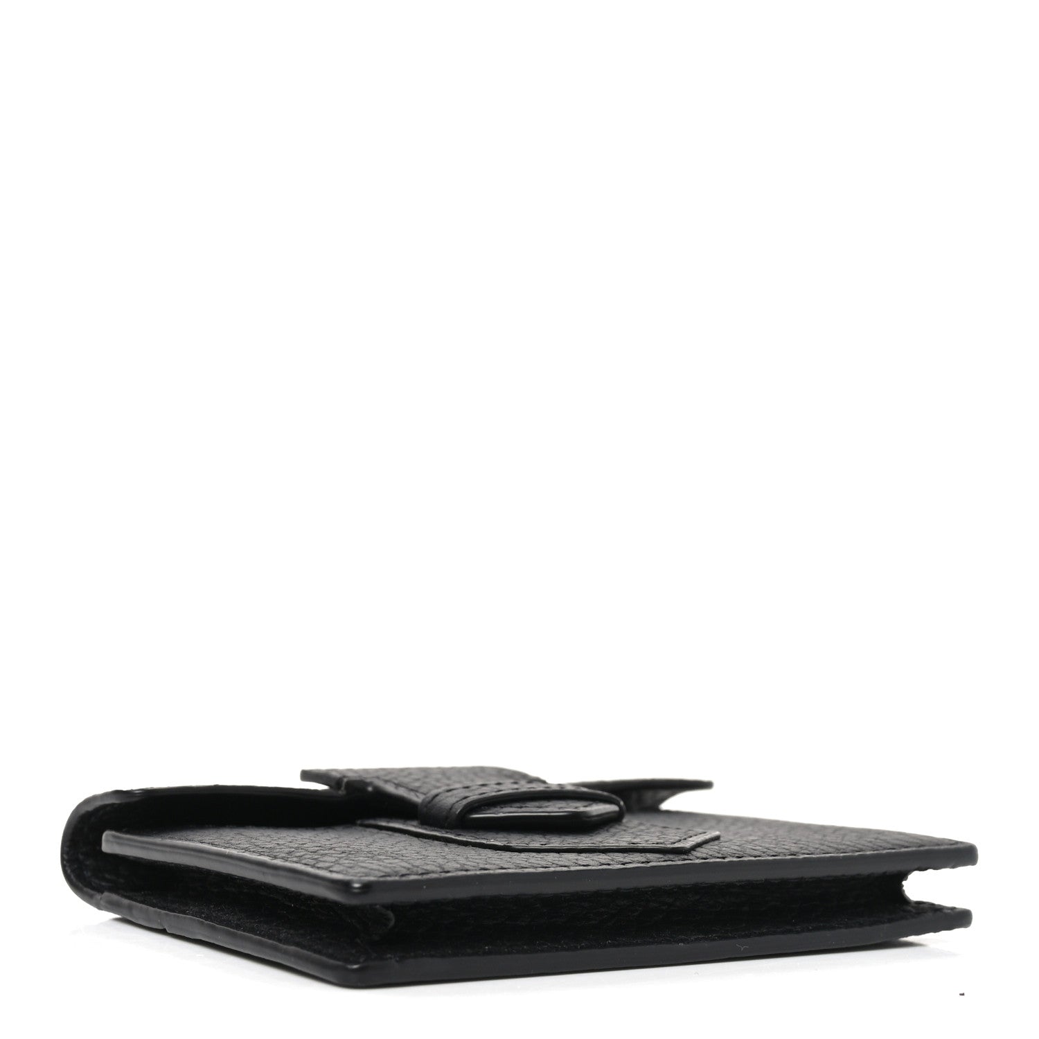 Delvaux Taurillon Soft Presse Trifold Wallet Black 4 of 7
