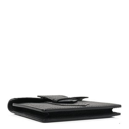 Delvaux Taurillon Soft Presse Trifold Wallet Black 4 of 7