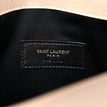 Saint Laurent Grain De Poudre Uptown Pouch Dark Beige 6 of 9
