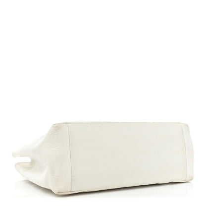 Chanel Caviar Quilted Grand Shopping Tote GST White 4 of 24