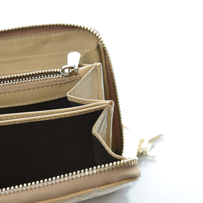 Christian Dior Patent Cannage Lady Dior Continental Zip Wallet Beige 13 of 14