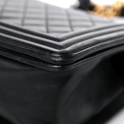 Chanel Lambskin Quilted Medium Boy Flap Black 9 of 17