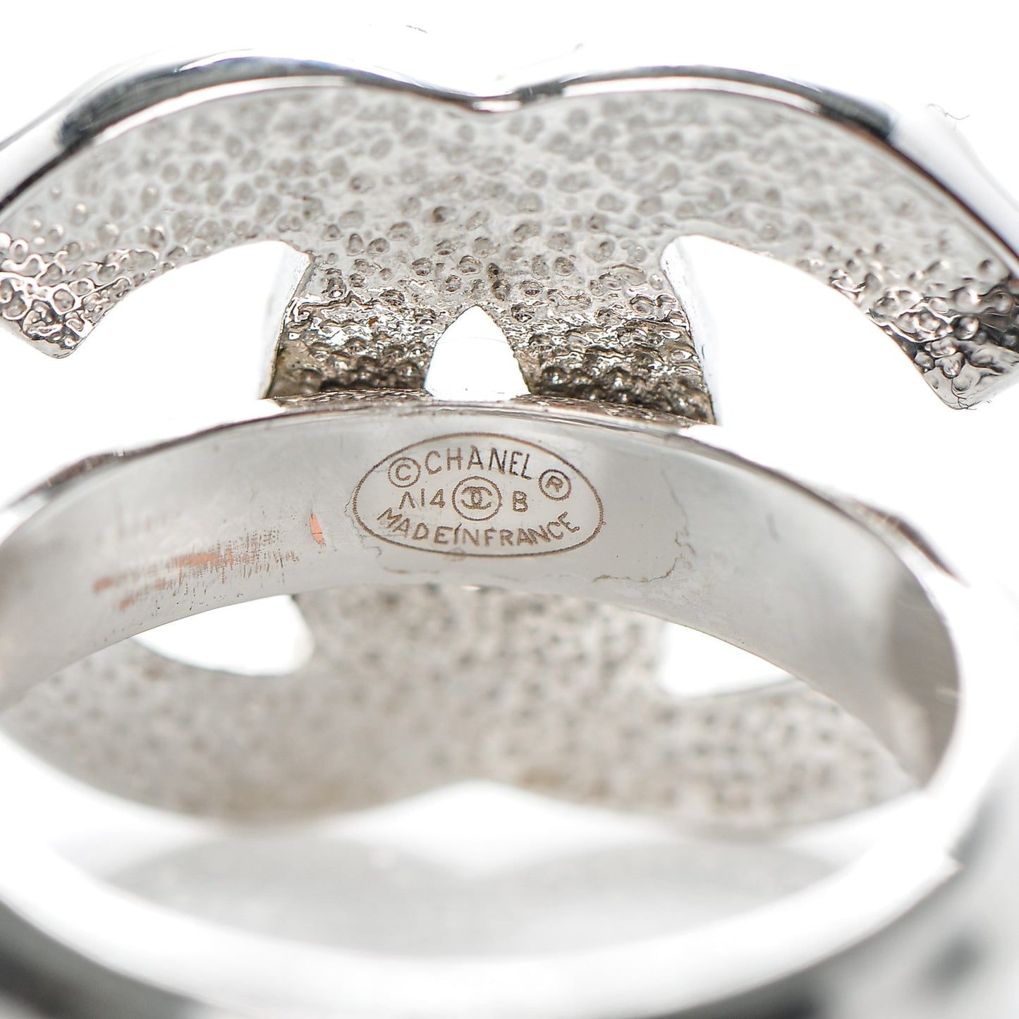 Baguette Crystal CC Ring 6.5 Silver