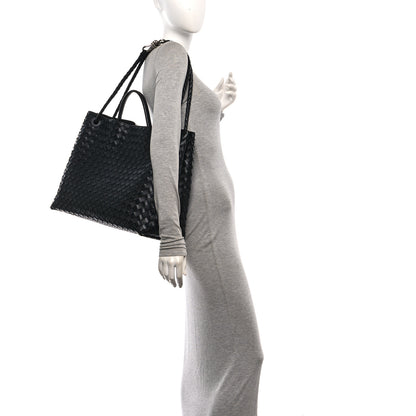 Bottega Veneta Nappa Intrecciato Large Andiamo Shoulder Bag Black 2 of 9