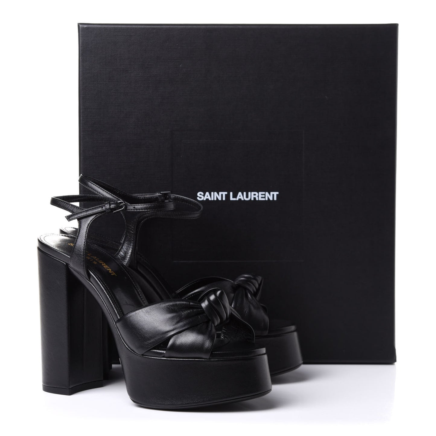 Vendome Bianca 85 Platform Sandals 37.5 Black