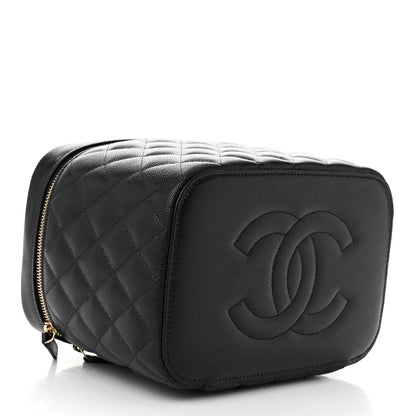Chanel Caviar Quilted Large Vanity Pouch Black 5 of 11