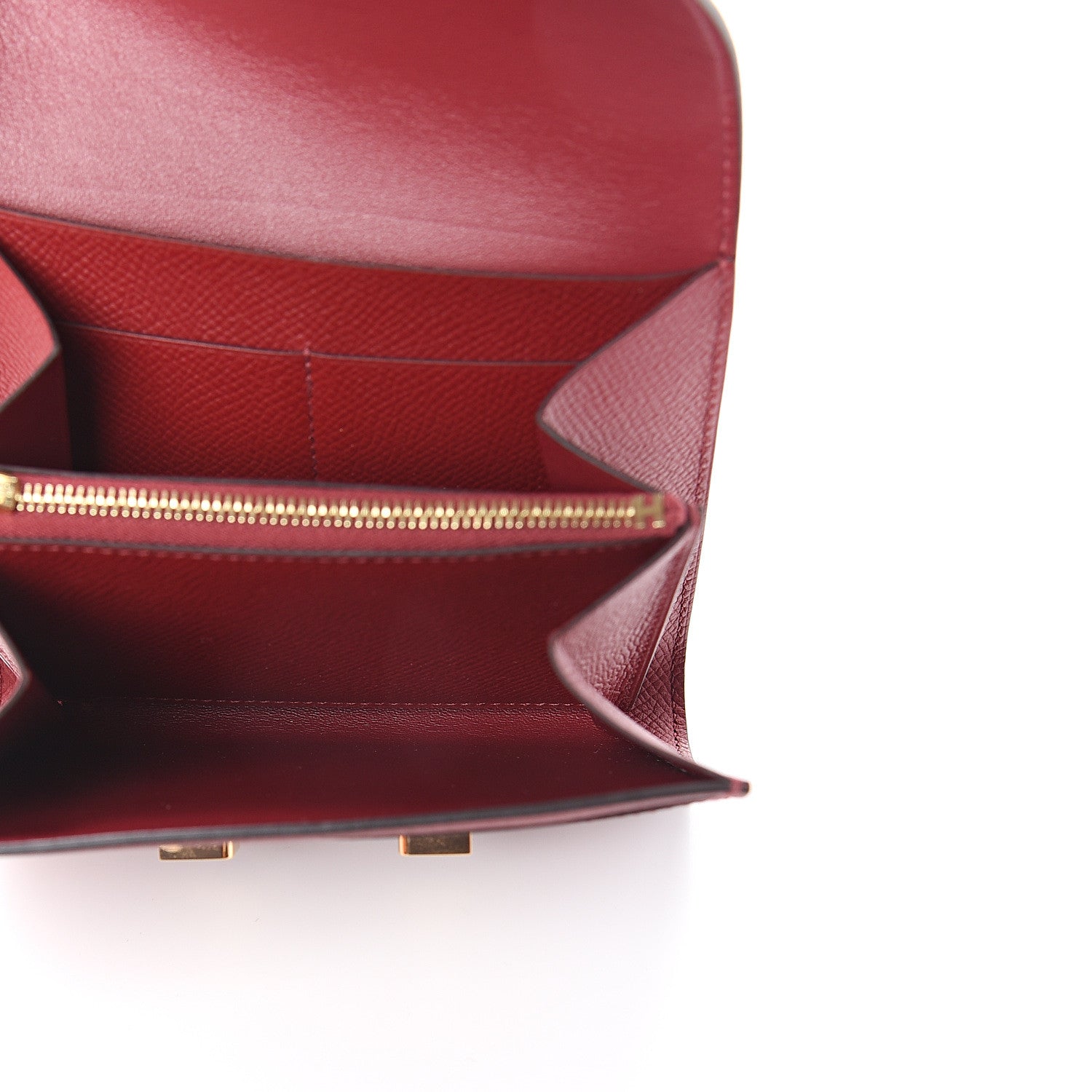 Hermes Epsom Constance Short Wallet Rouge Grenat 4 of 5