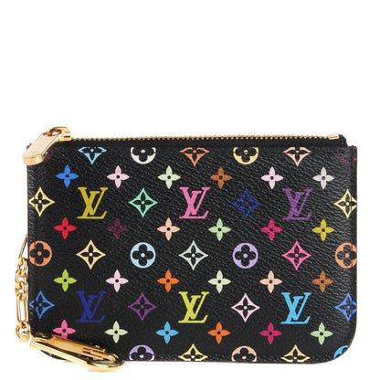 Louis Vuitton Monogram Multicolor Key Pouch Black Grenade 1 of 7
