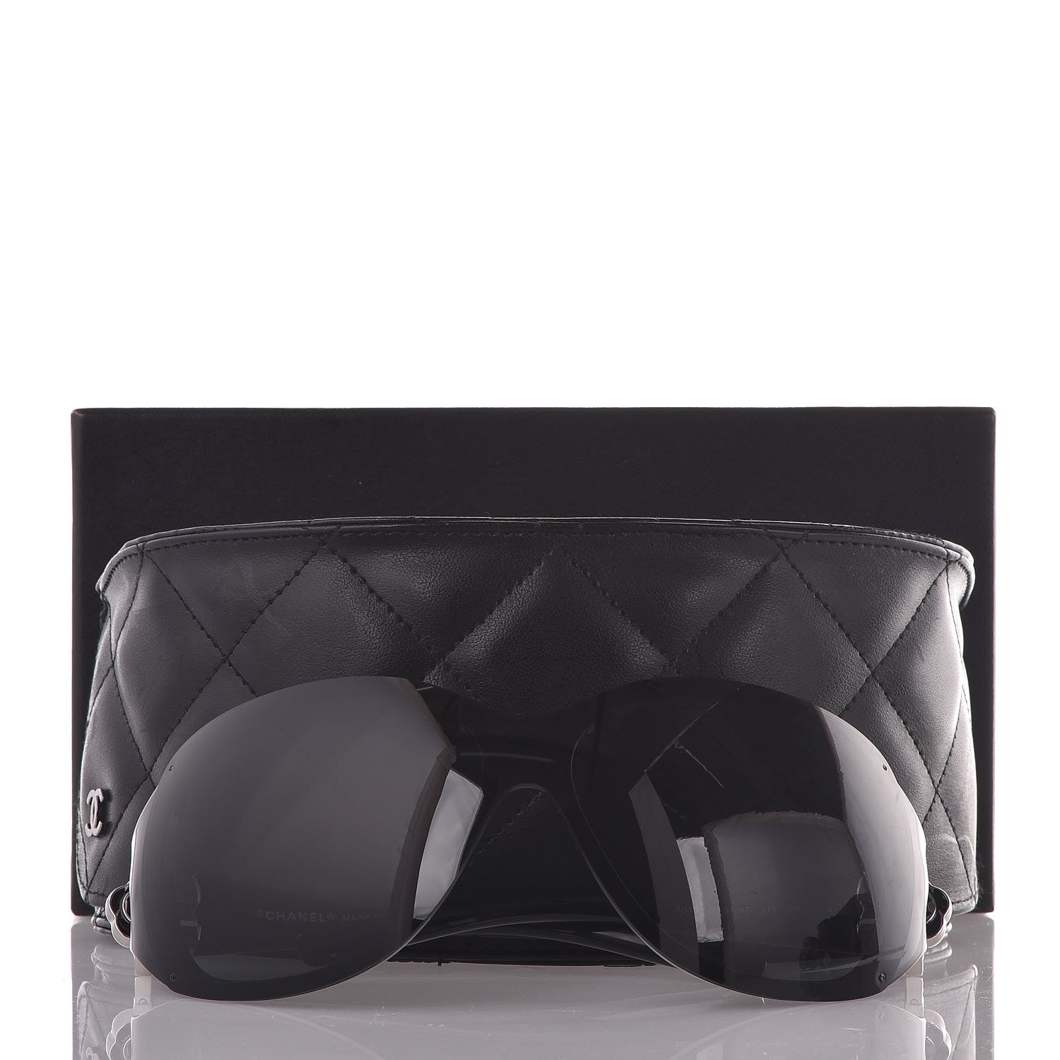 Chanel Camellia CC Sunglasses 6032 Black 9 of 9