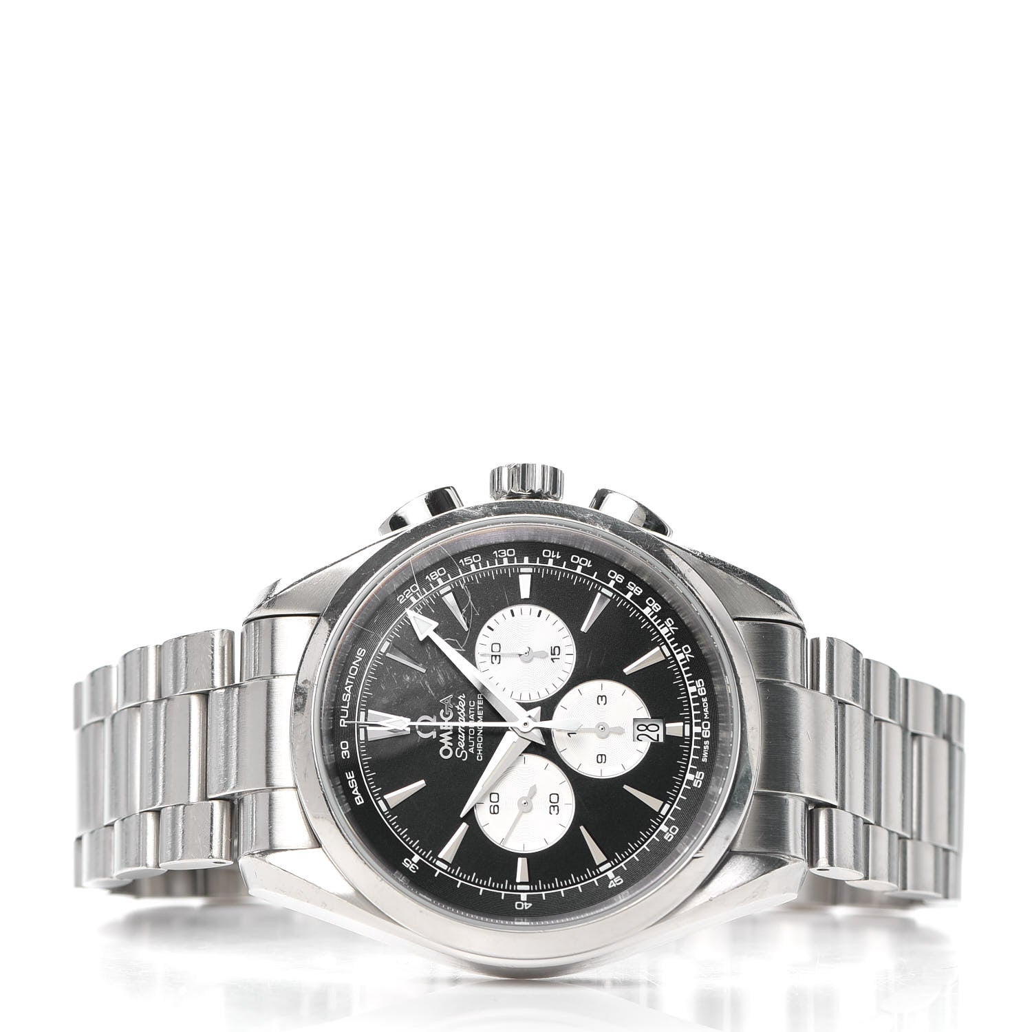 Omega Stainless Steel 42mm Seamaster Aqua Terra Chronograph Automatic Watch Black 221.10.42.40.01.002 2 of 8