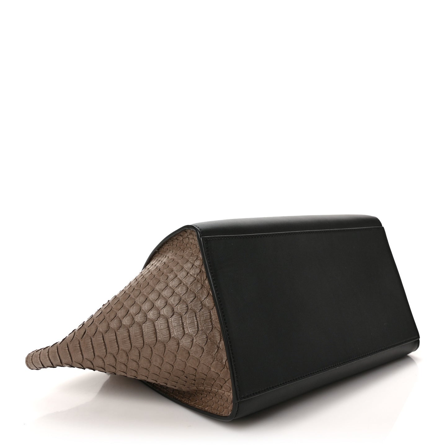 Snakeskin Calfskin Medium Trapeze