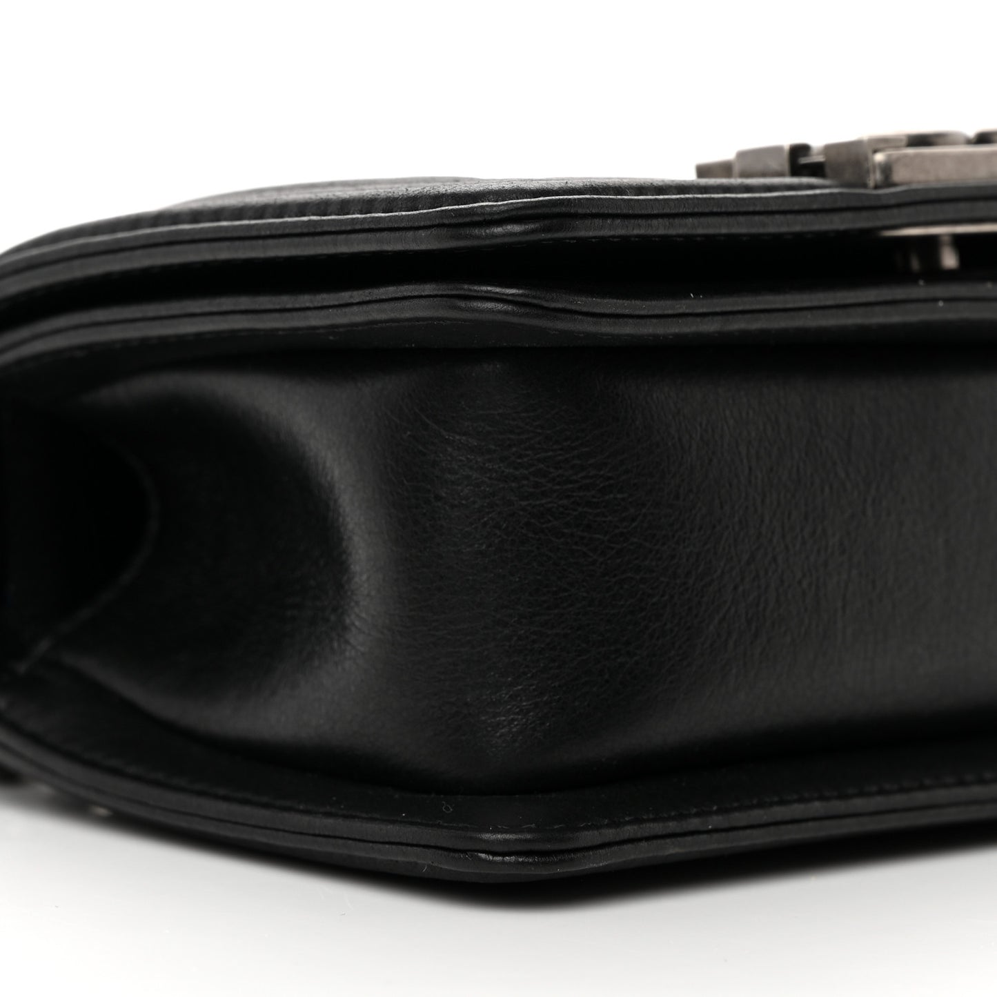 Galuchat Stingray Mini Boy Flap Black Silver