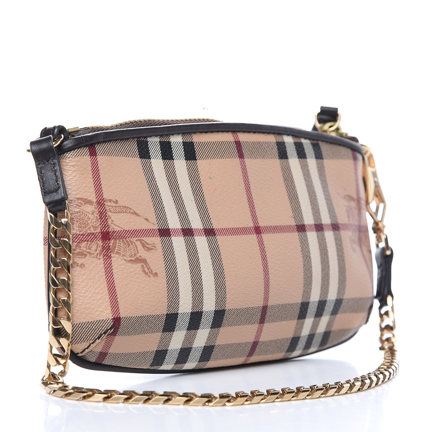 Haymarket Check Clara Pochette Chocolate