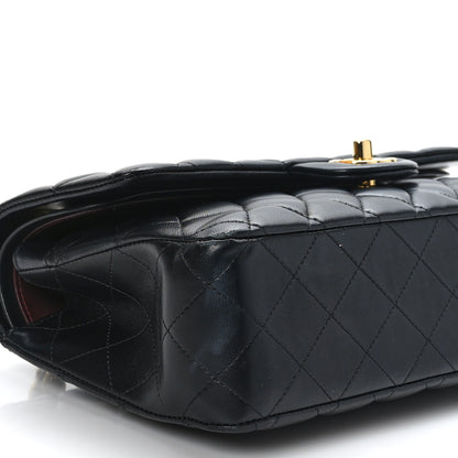 Chanel Lambskin Quilted Medium Double Flap Black 8 of 10