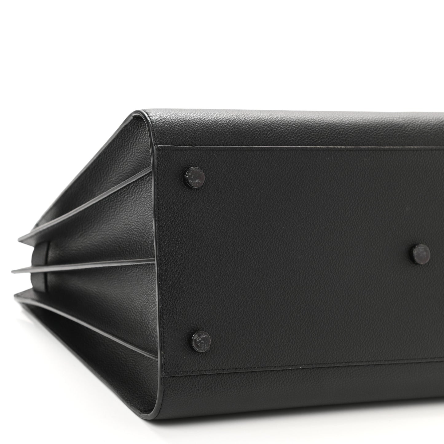 Grained Calfskin Large Sac De Jour Carryall Black