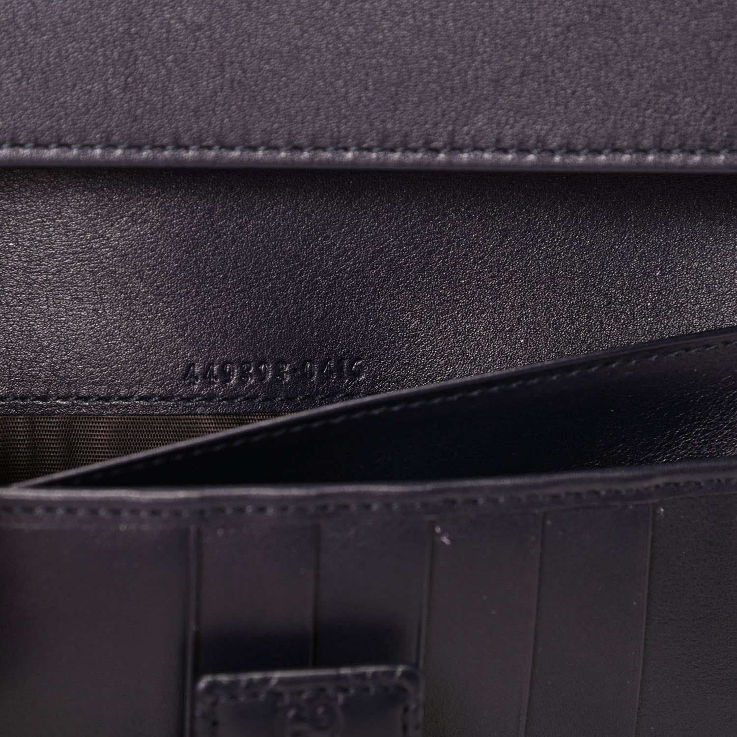 Gucci Microguccissima Continental Flap Wallet Navy 8 of 9