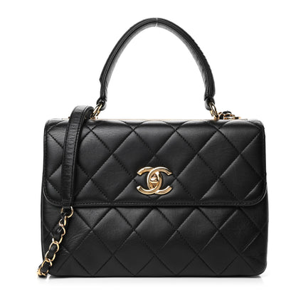 Chanel Lambskin Quilted Small Trendy CC Dual Handle Flap Bag Black 1 of 4