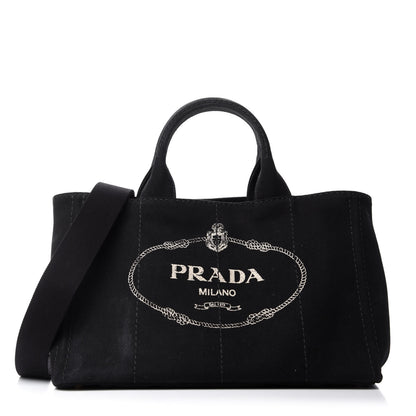 Prada Canapa Logo Tote Black 1 of 12