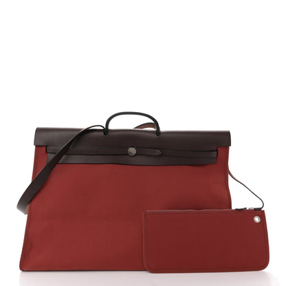 Hermes Toile Vache Hunter Herbag 50 Rouge H Ebene 3 of 13
