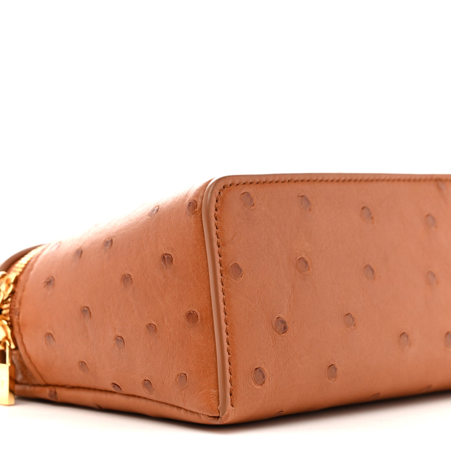 Ostrich L19 Extra Pocket Pouch Cognac