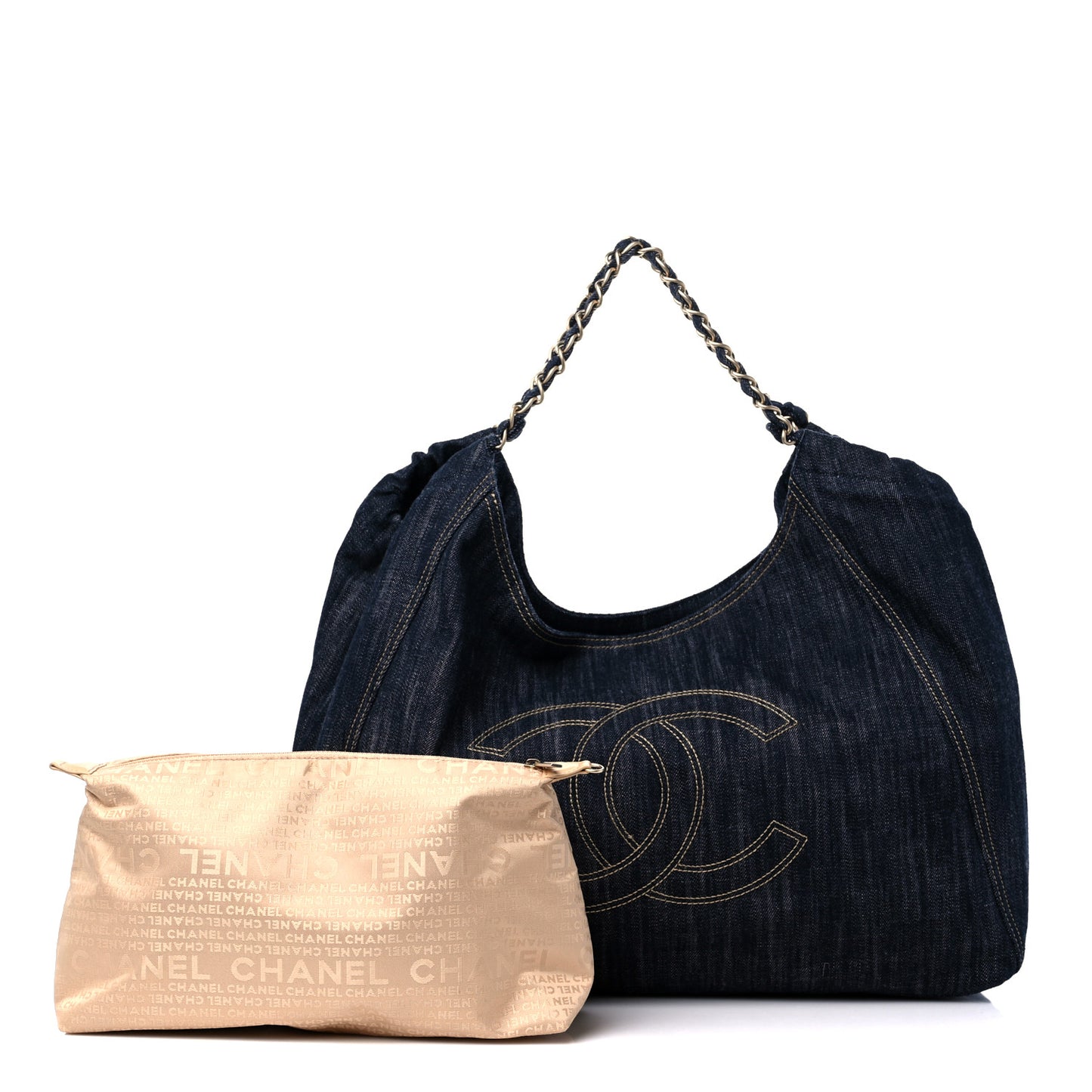 Denim XL Coco Cabas Tote Dark Blue