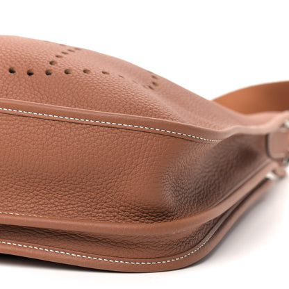 Hermes Taurillon Clemence Evelyne III PM Gold 7 of 9