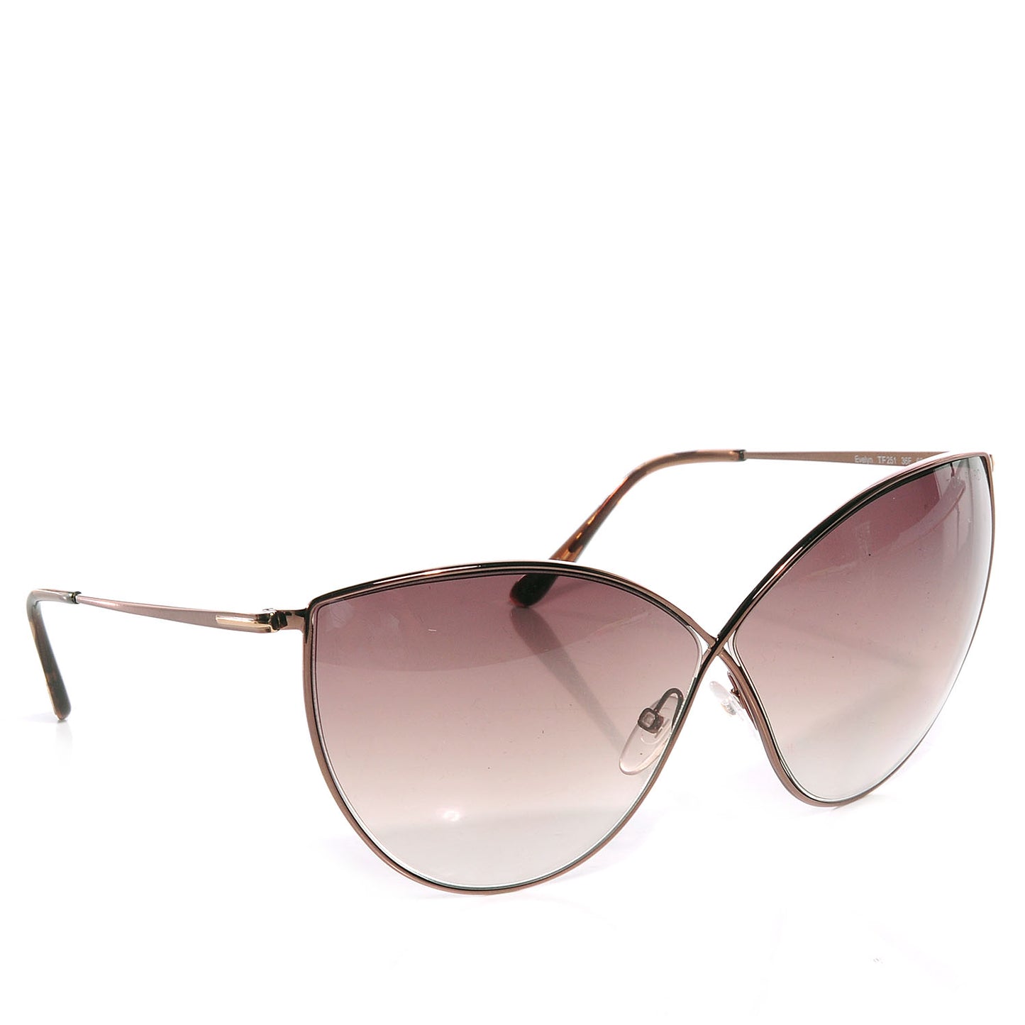 Evelyn TF251 Cat Eye Sunglasses Rose Gold