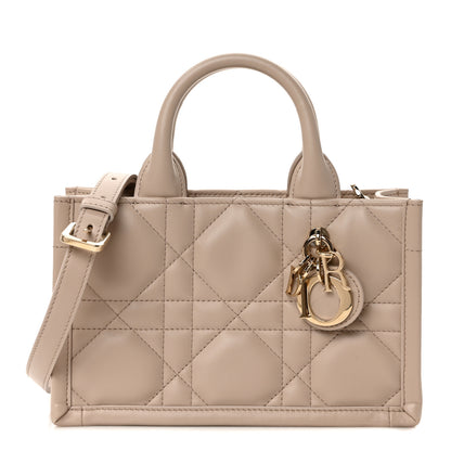 Christian Dior Calfskin Macrocannage Mini Book Tote Trench Beige 1 of 10