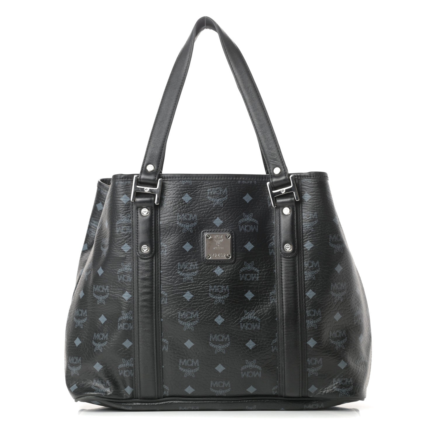 MCM Visetos Shopping Tote Black 1 of 16