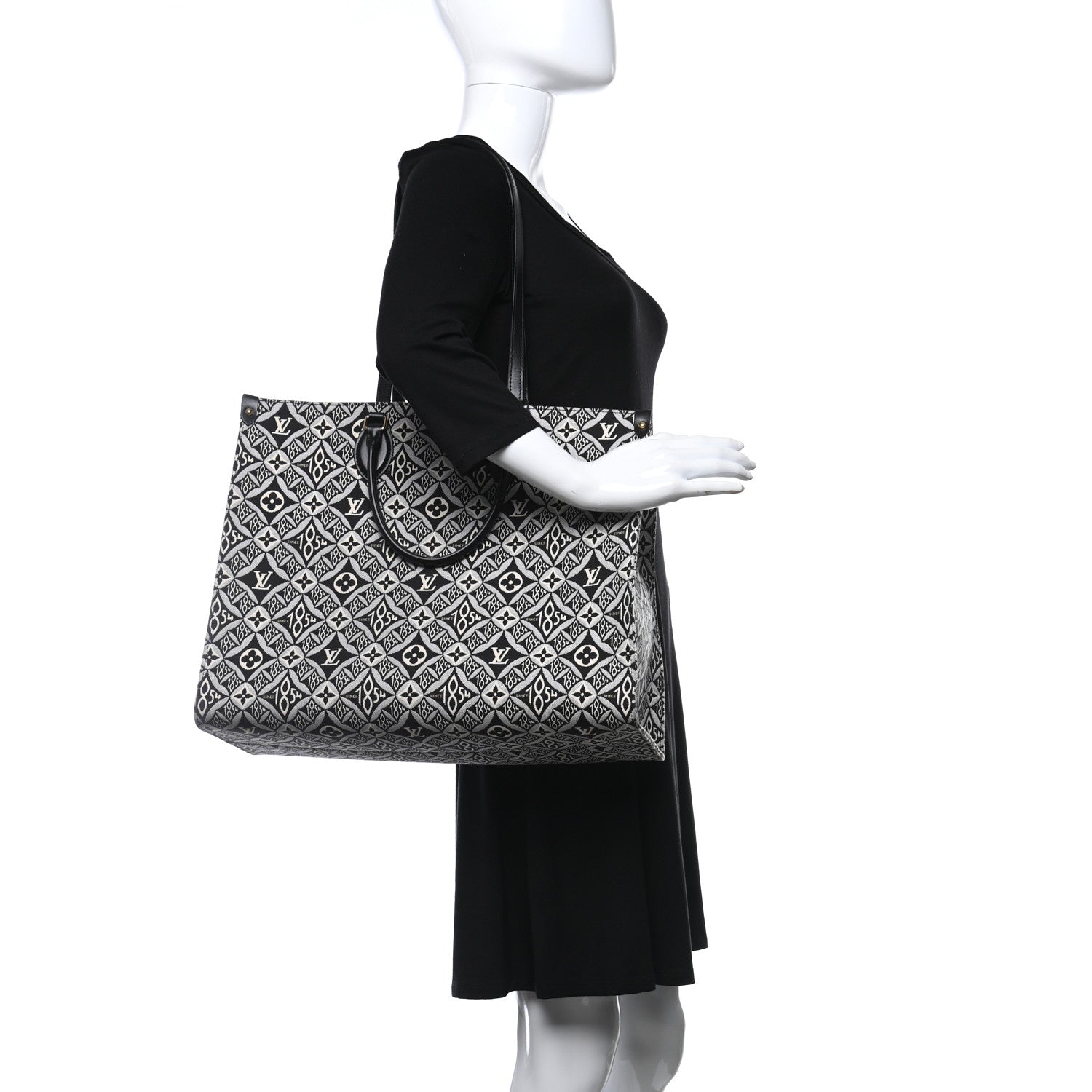 Louis Vuitton Jacquard Since 1854 Onthego GM Grey 2 of 13