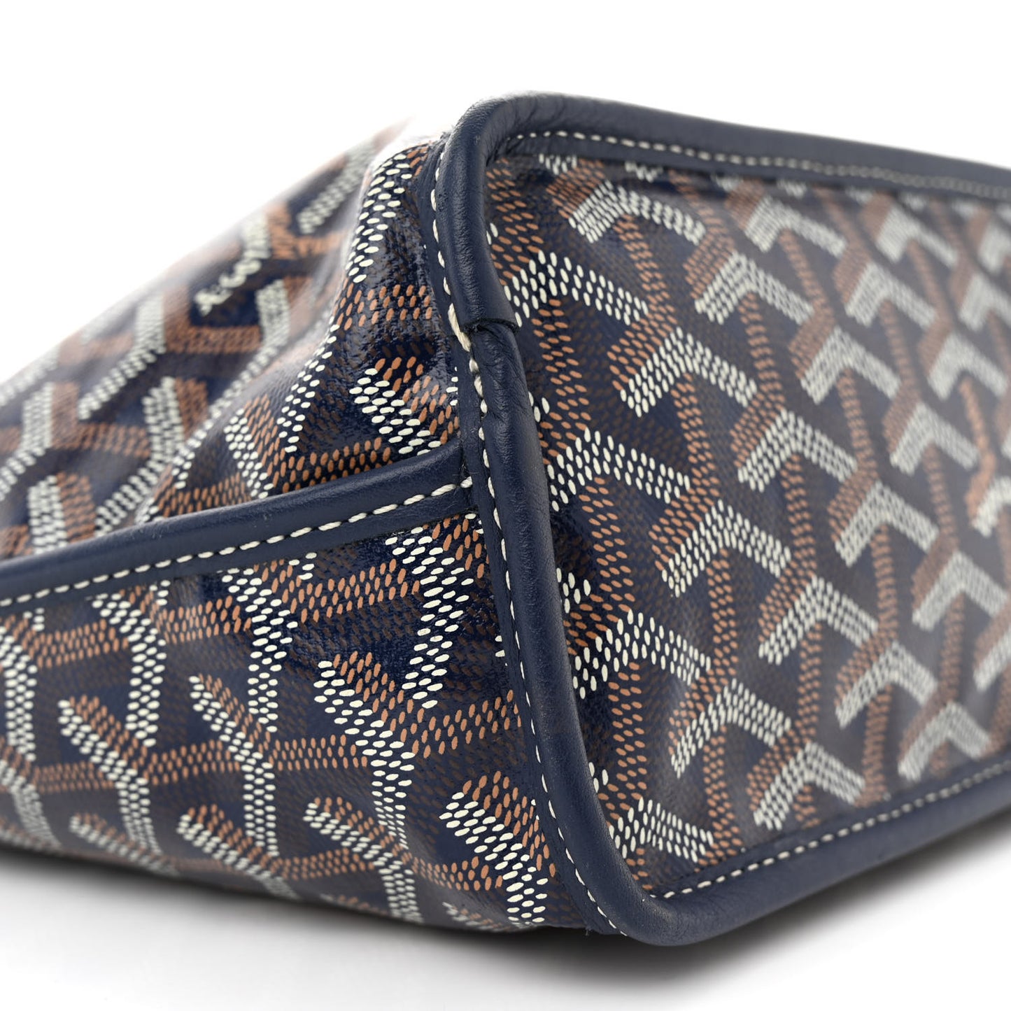 Goyardine Reversible Mini Anjou Navy