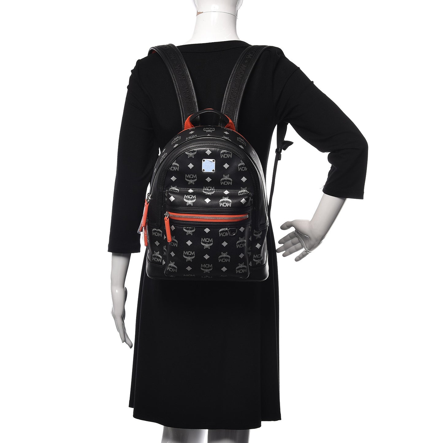 Visetos Reflective Nylon Small Resnick Backpack Black